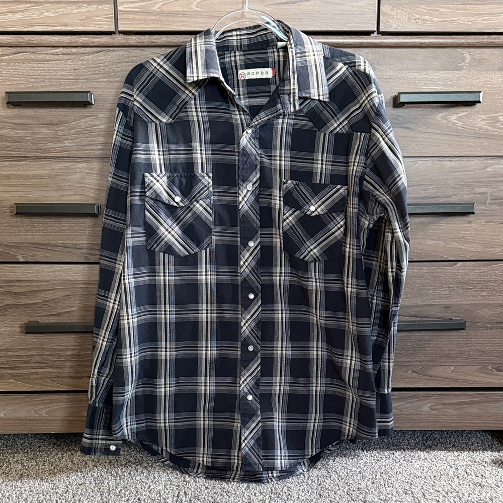 Western Plaid Button Down Shirt